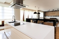 High Quality Prefab White Engineered Kitchen Sparkle Quartz Countertops Slabs