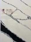 Panda White Calacatta Quartz Stone Marble Slab OEM ODM Insulasi Panas