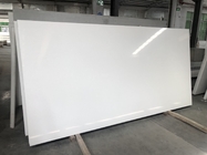 Kualitas Baik White Mirror Quartz Slab Grain untuk Kitchen Countertop / Worktop Engineering Stone