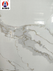 Tekstur Marmer Calacatta White Engineered Quartz Stone Untuk Countertop