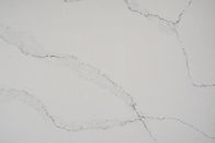 15MM Batu Kuarsa Carrara Putih Kustom Dipoles Dengan Meja Dapur