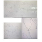 3200 × 1800 × 18MM White Calacatta Quartz Stone Leathered Treatment