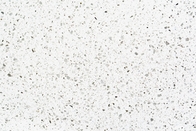 Slip Resistance Buatan White Crystal Quartz Stone Slab Untuk Kamar Mandi