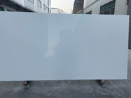 Lantai White Shimmer Quartz Stone Slab untuk meja proyek komersial