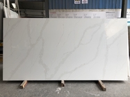 Calacatta Gold Quartz Untuk Meja Dapur Backsplash Quartz Carrara White Quartz Stone