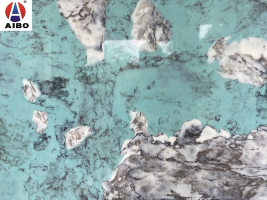 Marmer Biru Mewah Dekorasi interior Marmer Mencari Batu Kuarsa Countertop Backgroud Wall