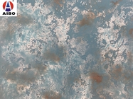 Lihat gambar lebih besar Calacatta Blue Marble Tile Flooring Polished White Onyx Marble