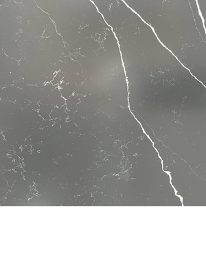 White Vein Calacatta Quartz Stone Black Marble Slab Counter Top Countertop Untuk Meja Dapur