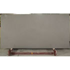 Dipoles 3000 * 1500MM Greyish Glass Quartz Untuk Panel Dinding Ruang Tamu