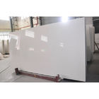 7.5mm Tebal White Artificial Quartz Stone Slabs Table Top Untuk Kamar Mandi