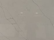 Polish 15MM Grey Cloudy Calacatta Quartz Stone Untuk Dinding Dekoratif Rumah