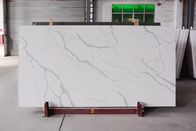 Meja Batu Kuarsa Buatan Putih Direkayasa Untuk Dapur Dan Ubin Lantai Kamar Mandi