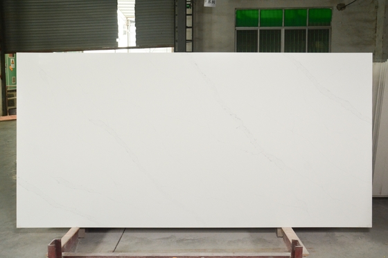 Vanitytop White Calacatta Artificial Quartz Dengan Meja Dapur Ukuran 3200 * 1800 * 30