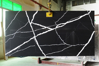Anti Pudar Putih Hitam Calacatta Quartz Stone Slab 600 X 300mm Untuk Ambang Jendela