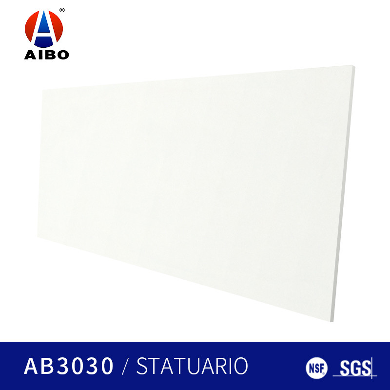 Batu Kuarsa Buatan AB3030 Super Putih Untuk Bahan Konstruksi