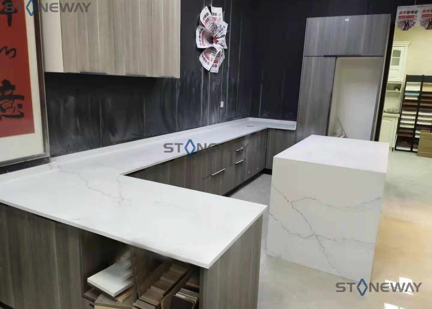 Countertops Kitchen Quartz yang tahan lama